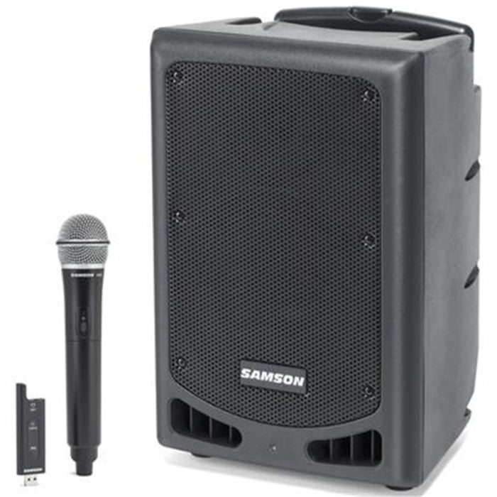 SAMSON Expedition XP208w Rechargeable Portable PA with Handheld Wireless System & Bluetooth Live Performance - Music Education - Fitness - House of Worship - Karaoke