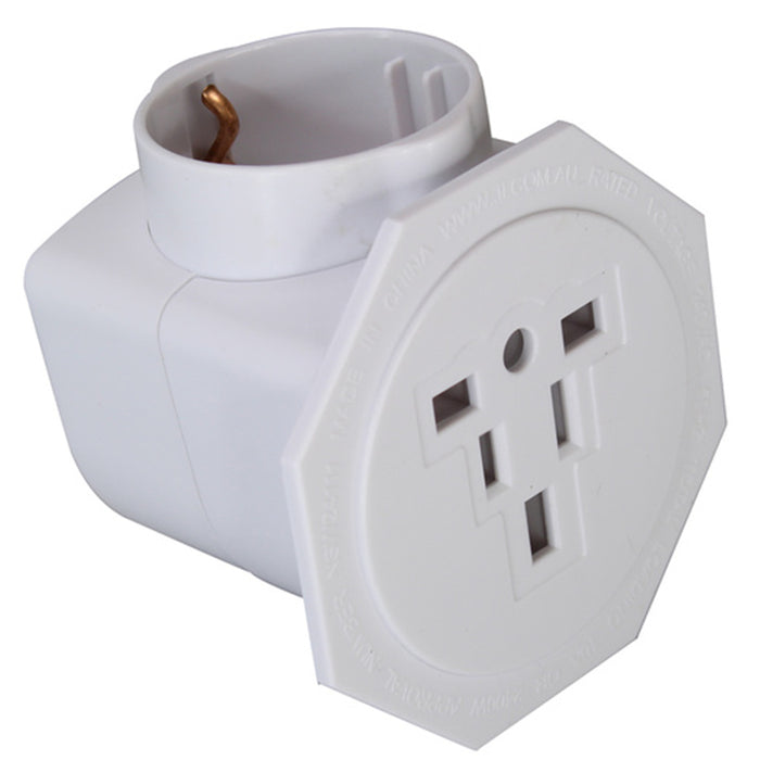 Jackson PTAMULTI2 Inbound Travel Adaptor with Surge Protection Converts US / UK / Eurpoean Plugs to NZ / AU