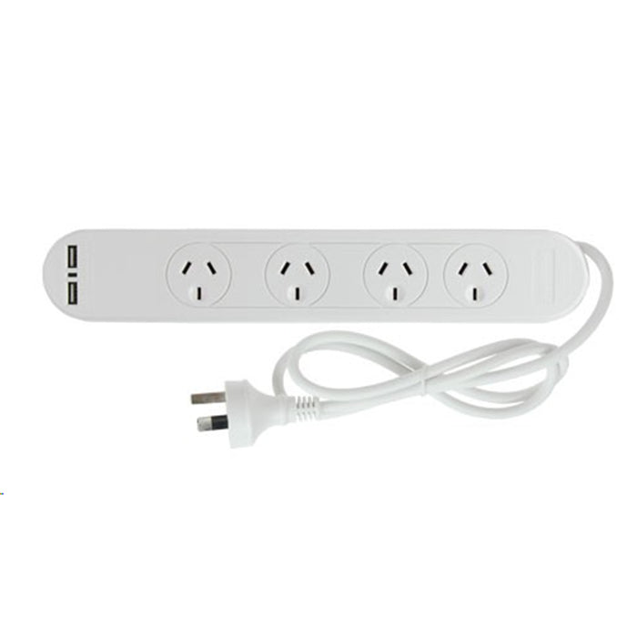 PUDNEY P4046 4 Outlet Surge Protector with 2 USB Overload Protected