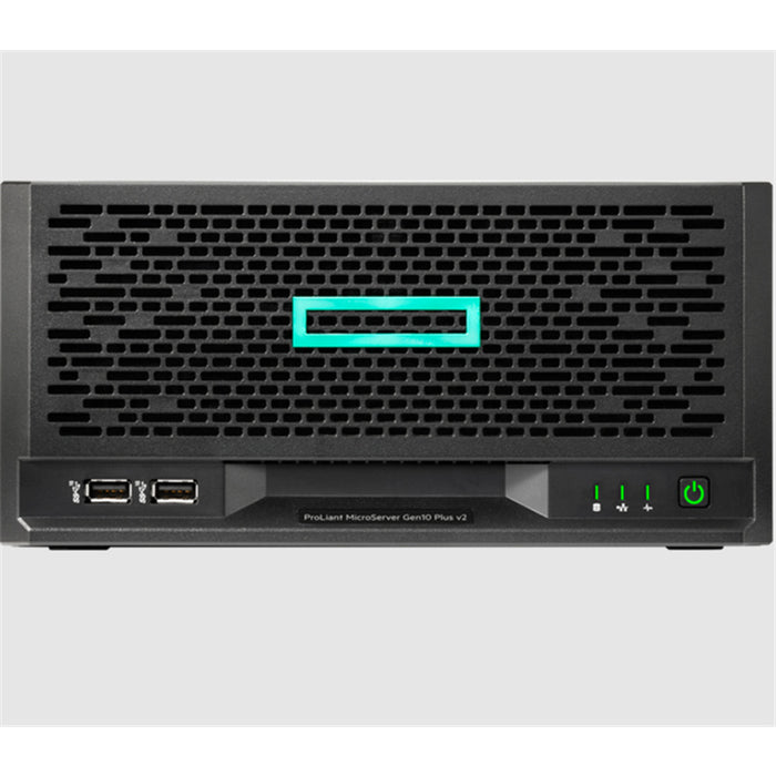 HPE MicroServer G10+ with Xeon E-2314 4C/4T 16GB DDR4 UDIMM 4x LFF NHP SATA Bays (no drives) 180W external PSU