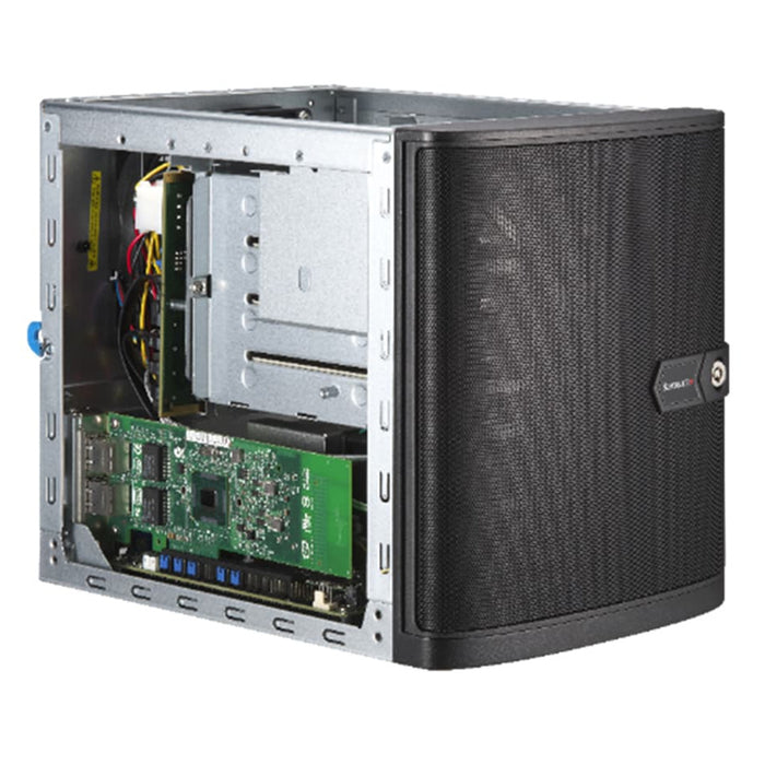 Supermicro 521R-T Mini Server - 1x Xeon E-2434 4C/8T 3.4GHz 16GB RAM (1x 16GB ECC UDIMM) 1x 480GB 7450 PRO M.2 NVMe SSD 1x 350W Power Supply