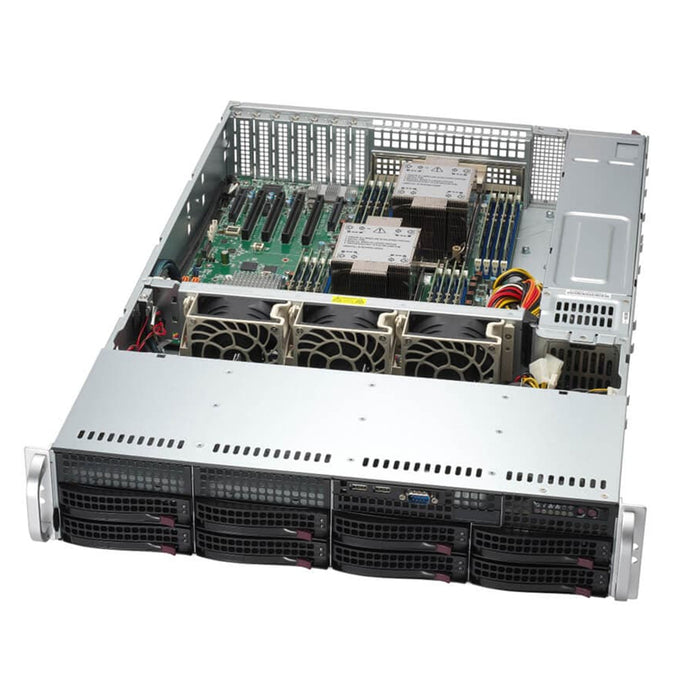 Supermicro 621P-TRT CTO 2U Server 1x Xeon Silver 4510 12C/24T 2.4GHz 32GB RAM (1x 32GB RDIMM) 1x 2.5" 480GB PM893 SATA SSD