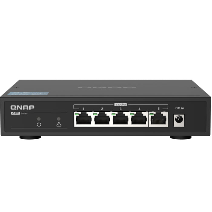 QNAP QSW-1105-5T 5 Port 5x2.5Gbps Auto Negotiation (2.5G/1G/100M Umanaged Switch