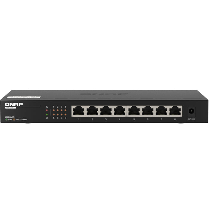 QNAP QSW-1108-8T 8 Port 8x 2.5Gbps Auto Negotiation (2.5G/1G/100M Umanaged Switch