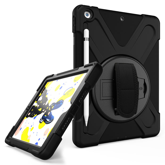 NZSTEM For iPad 10.2 Black Tough Cover Shock Proof Case Fit 7th & 8th & 9th 2019 / 2020 / 2021 Shock Proof Tough Case Cover Protector Designed by NZSTEM