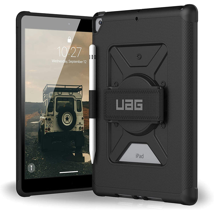 Urban Armor Gear Metropolis Rugged Case with Hand Strap for iPad 10.2"  (9/8/7th  Gen) -Black