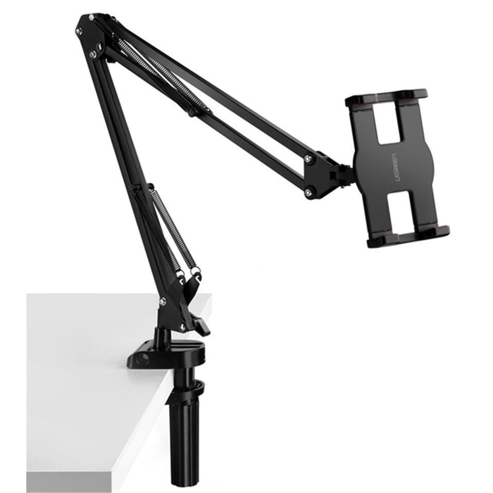 UGREEN 50394 Tablet / Phone Stand - Black Folding Long Arm Support with 4-12.9" Smart Phone / iPad / Nintedo Switch / Kindle