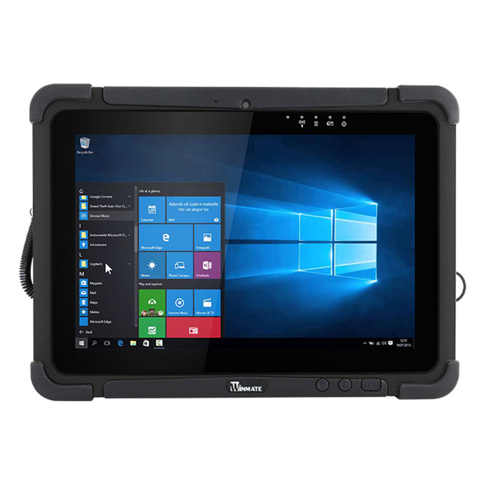 Winmate M101P 4GB 128GB Win10 IoT 10.1" Long battery life Rugged Tablet WIFI  Intel Pentium N4200 Apollo Lake pro1920x1200 IPS Panel with P-Cap Touch Dual Camera Design: 8MP Main camera with LED flash/2MP Webcam Water and dust proof IP65 design