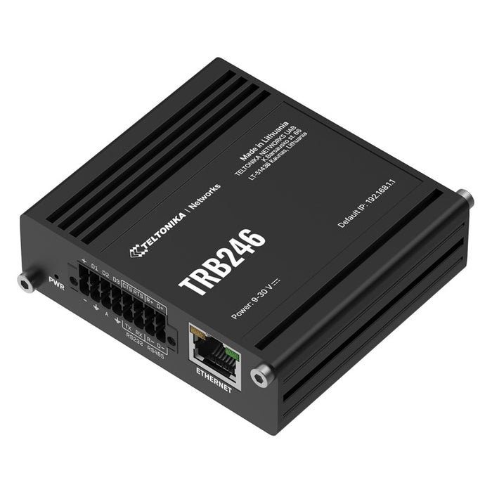 Teltonika TRB246 Cellular All-In-One Industrial M2M 4G/LTE Cat 4 Gateway with GPS, RS232, RS485 and I/O