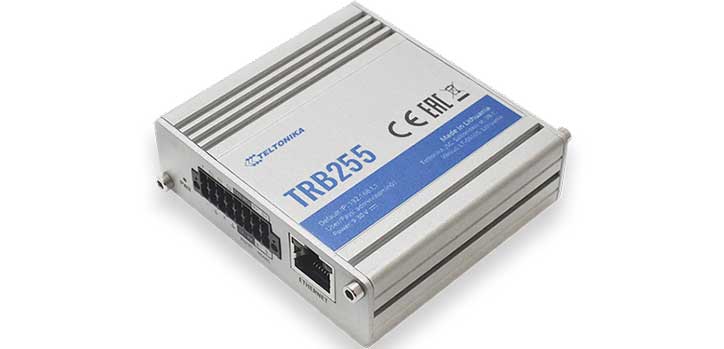 Teltonika TRB255 Industrial M2M 4G/LTE Cat-M1/NB-IoT/EGPRS to Serial I/O Cellular Gateway