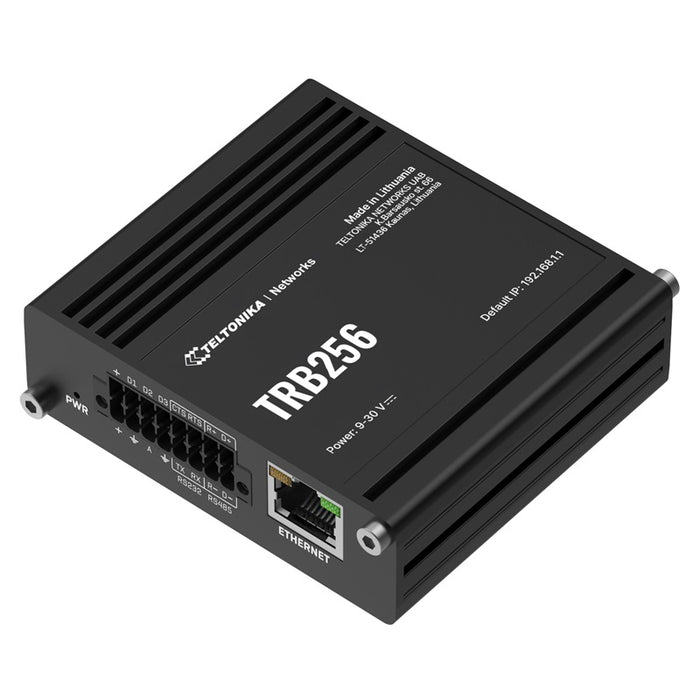 Teltonika TRB256 Industrial M2M 4G/LTE Cat M1/Cat NB1, NB2/EGPRS to Serial and I/O Cellular Gateway