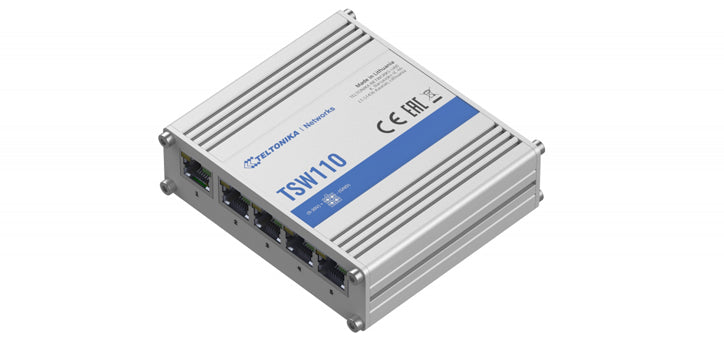 Teltonika Unmanaged Industrial 5 Port Gigabit Ethernet Switch