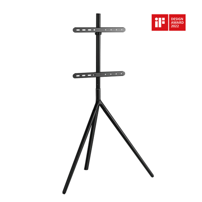 KONIC 45"-65" Tripod Stylish Easel Studio TV Floor Stands - Weight Capacity 40kg - Swivel Range +70~-70