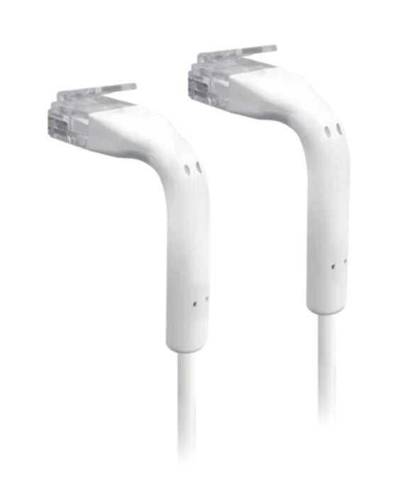 UniFi White 300mm patch cable with both end bendable RJ45