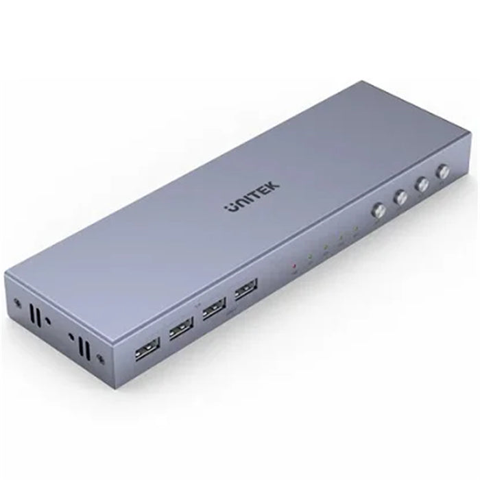 Unitek V306A HDMI KVM 4-in-1-Out Switch & Supports 4K 60Hz UHD. Includes 4x USB-A Ports 4x HDMI Inputs& 1x HDMI Output Ports 4x PC input Ports. Switch Buttons LED Lights. Includes Cables.