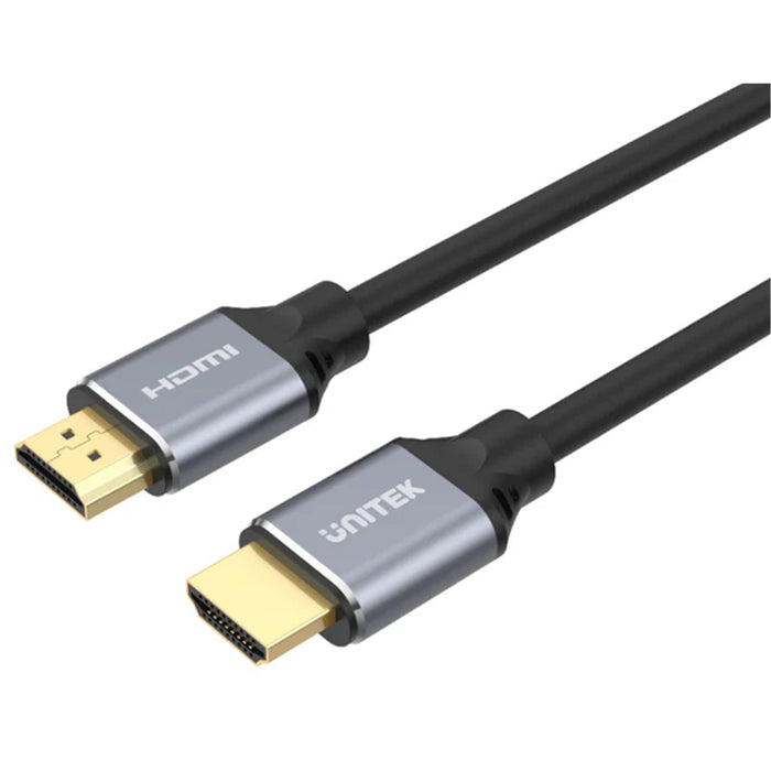 Unitek C140W HDMI 2.1 Full UHD Cable 5m - Black Supports up to 8K. Max. Res 7680x4320 60Hz & 4K120Hz.Supports Dynamic HDR Dolby Vision HDR 10 3D Video. 24k Gold-plated Connectors. Backwards Compatible.