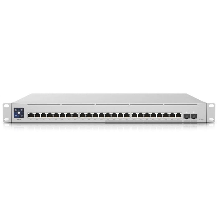 Ubiquiti UniFi Switch Enterprise 24 PoE Layer 3, PoE switch with (12) 2.5GbE, 802.3at PoE+ RJ45 ports, (12) GbE, 802.3at PoE+ RJ45 ports and (2) 10G SFP+ ports