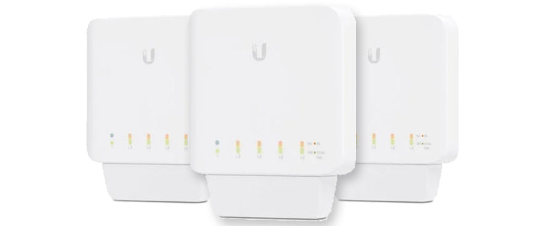 Ubiquiti UniFi Indoor/Outdoor 5 Port Gigabit Switch with PoE 3 Pack