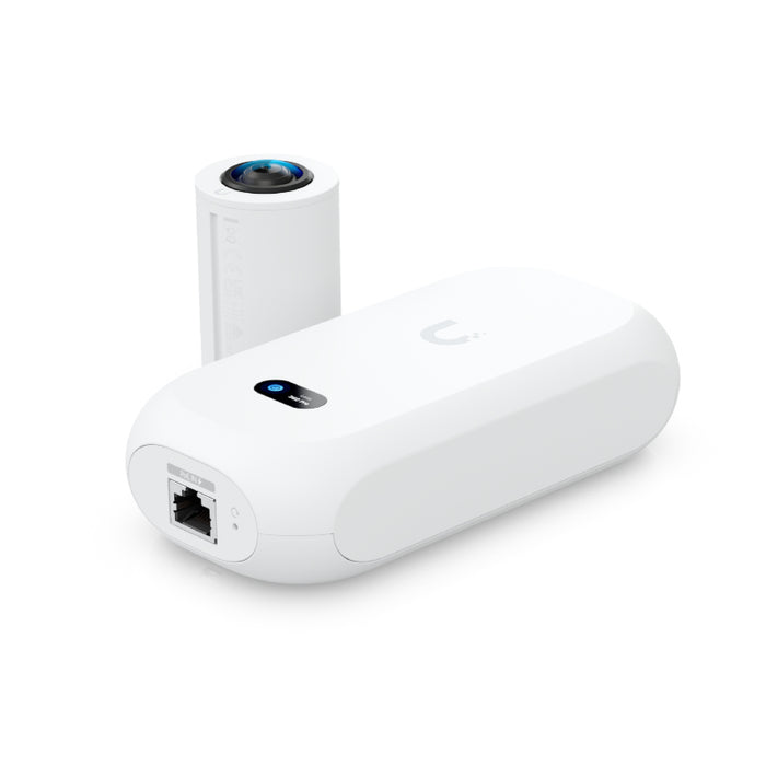 Ubiquiti UniFi Protect AI Theta Pro Low-profile PoE Camera with an Ultra Low-Light 360° Lens and Flush Mount designed to secure large public areas
