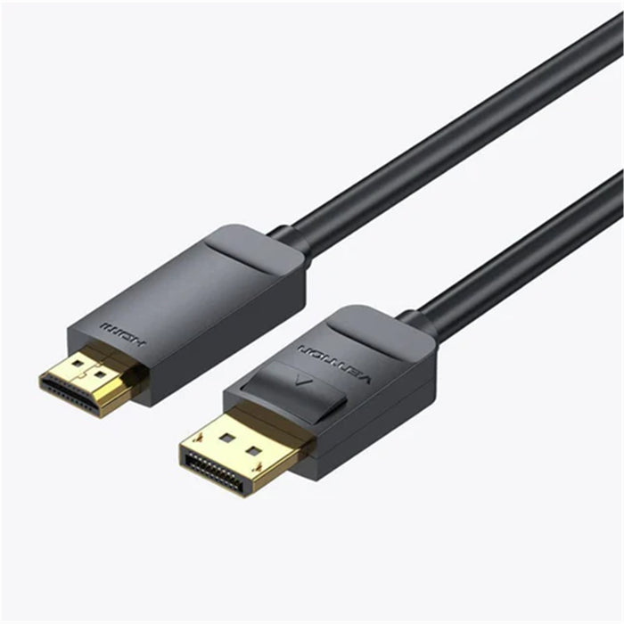 Vention HAGBH 4K DisplayPort to HDMI Cable 2M Black unidirectionalsupporting only DisplayPort to HDMI transmission