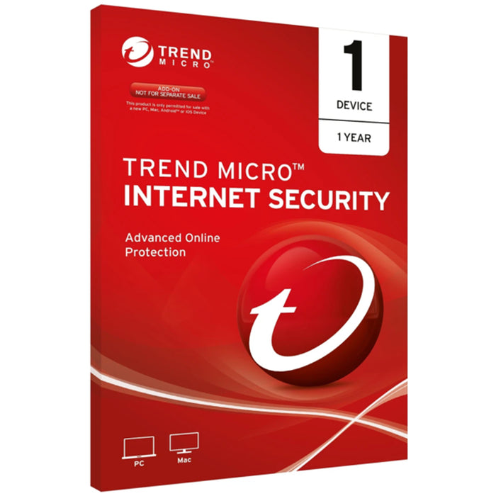 Trend Micro OEM TICIWWMFXSBWEO Internet Security (1 Device) 1Year Subscription Add-On Pc&Mac