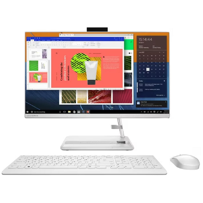 Lenovo IdeaCentre AIO 3 24ALC6 23.8" FHD All in One PC AMD Ryzen 5 7530U - 8GB RAM - 512GB SSD - Win 11 Home - 1yr PB warranty - AX WiFi 6 + BT5.1 - Webcam - Wireless Keyboard / Mouse