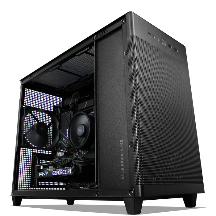 PB NVIDIA RTX 4060 Studio PC AMD Ryzen 5 7600 6 Core / 12 Thread - 32GB RAM - 1TB SDD - NVIDIA GeForce RTX4060 8GB Graphics- AX WiFi 6 + Bluetooth - Windows 11 Home