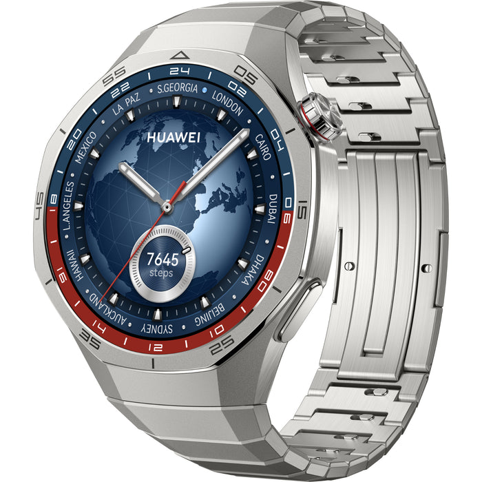 Huawei Watch GT 5 Pro 46mm Smart Watch - Titanium Case with Titanium Strap 1.43" AMOLED Display - Up to 14 Days Battery Life - 5ATM IP69K Water Resistance - Golf Maps - 40m Diving - ECG (Electrocardiogram) - Dual-Band GPS - Huawei TruSense Health System