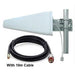 4G-5G Wideband LPDA Antenna N-Female w' 10m N-Male - SMA-Male cable