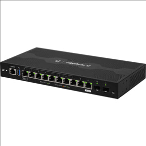 EdgeRouter 12 10-Port Gigabit Router with PoE Passthrough 2 SFP Port