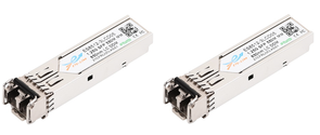 Pair of Gigabit multi-mode SFP modules 550m range LC connector