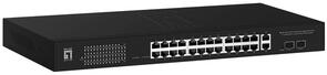 28-Port Gigabit PoE+ Smart Switch 2x SFP 375W PoE Power Budget