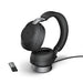 Evolve2 85 Stereo Wireless Headset Bluetooth Black MS w'Desk Stand