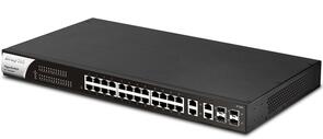 28-Port Gigabit Ethernet PoE/PoE+ Managed Switch 24-port PoE 4x SFP