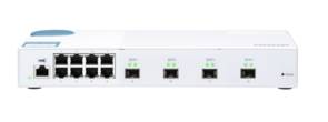 12-port 10GbE Managed Switch 4x 10GbE SFP+ 8x 1GbE (RJ45)