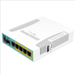 RouterBOARD hEX 5x Gigabit LAN (four with PoE out)