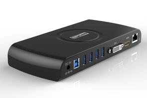 USB 3.0 Docking Station HDMI DVI Gig Ethernet Audio