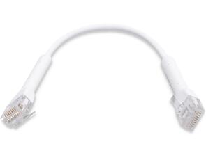 50-Pack UniFi 10cm RJ45 patch cable with both ends bendable White