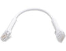 50-Pack UniFi 10cm RJ45 patch cable with both ends bendable White