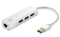 Gigabit USB Network Adapter with 3-port USB 3.0 Hub