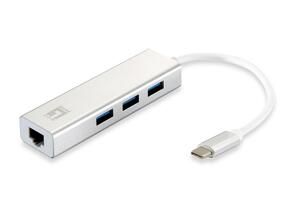 Gigabit USB-C Network Adapter with 3-port USB 3.0 Hub