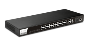 28-Port Gigabit Managed Switch 24 Copper (RJ45) 4 SFP