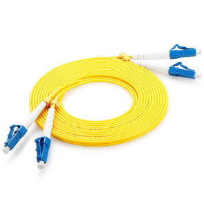 Fibre Optic Duplex Patch Cord 9/125µm Single-mode OS2 LC-LC 2m Yellow