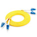 Fibre Optic Duplex Patch Cord 9/125µm Single-mode OS2 LC-LC 5m Yellow